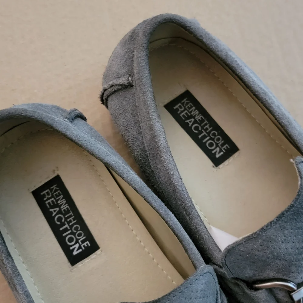 Kenneth Cole Reaction | Men's Safe-N-Sound Navy Suede Leather Loafers Size 9.5